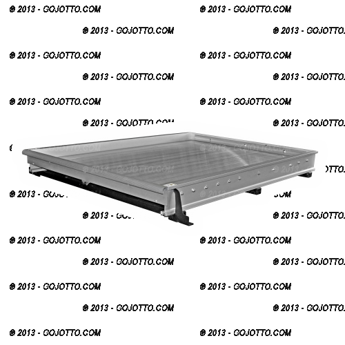 Jotto-Cargo Slide 410-9055, Truck-Bed Cargo Slide fits Nissan Titan Full Size Trucks with a 6.7' Bed, 1200 lbs Capacity, 76" Length, 49" Width, Weighs 105 lbs, Aluminum, with optional AlumaPlank Flooring system